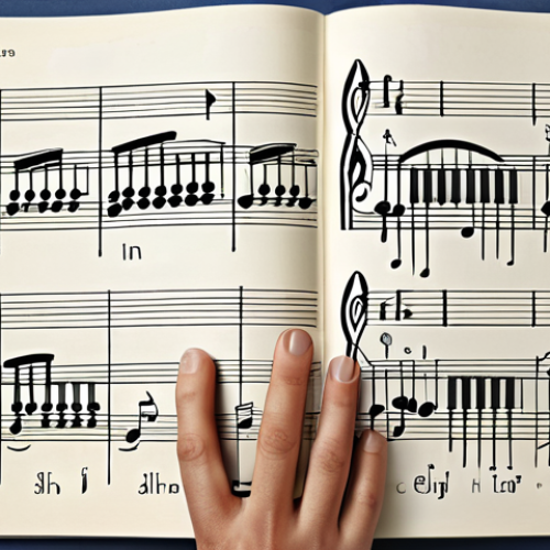 Home 9 Music Theory & Harmony**
"A beautifully illustrated textbook open to a page explaining musical scales and chords. The background features sheet music with clearly visible notes and clef symbols. Include diagrams showing the relationships between notes and intervals. The style should be clean, educational, and slightly whimsical. Safe for work, appropriate content, fully clothed, professional, family-friendly, perfect anatomy, correct proportions, natural pose, high resolution, well-formed hands, proper finger count, natural body proportions."
**
