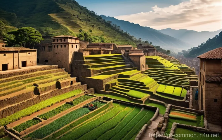 고대 문명 - **Prompt:** A breathtaking aerial view of a vibrant, pre-Columbian Amazonian city, previously hidden...
