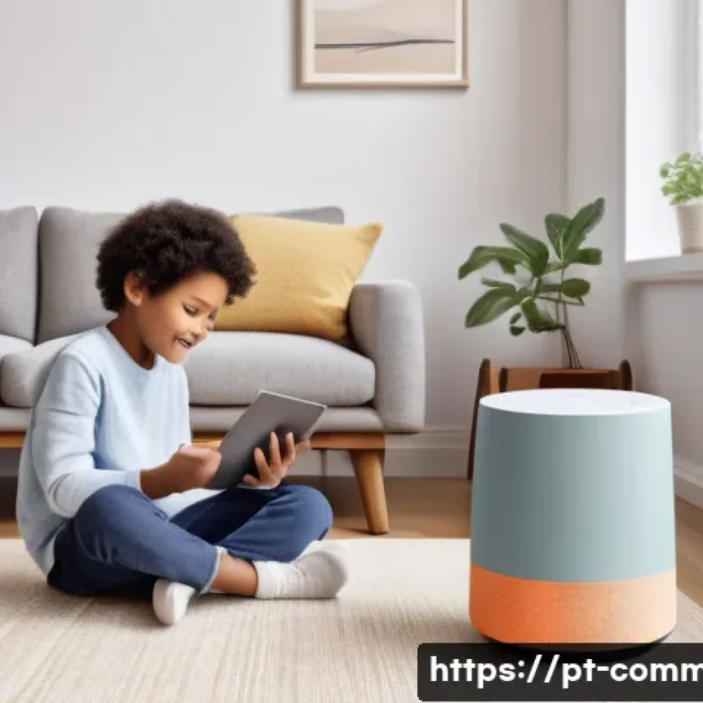 인공지능 상식 - **Prompt 1: AI Seamlessly Integrated into Daily Life**
"A cozy, sunlit modern living room where ...