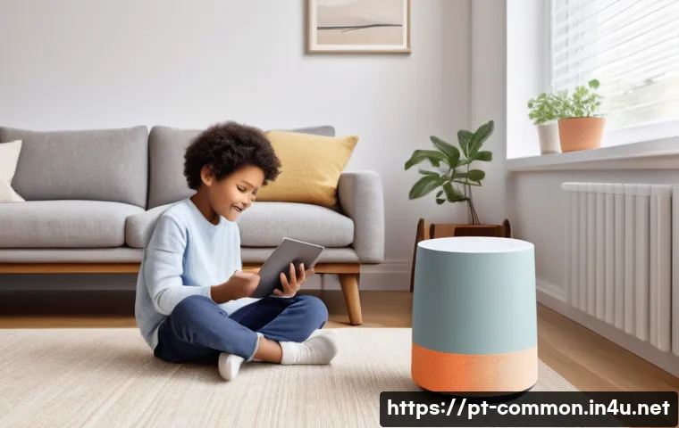 인공지능 상식 - **Prompt 1: AI Seamlessly Integrated into Daily Life**
"A cozy, sunlit modern living room where ...